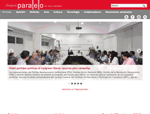 Tablet Screenshot of chiapasparalelo.com